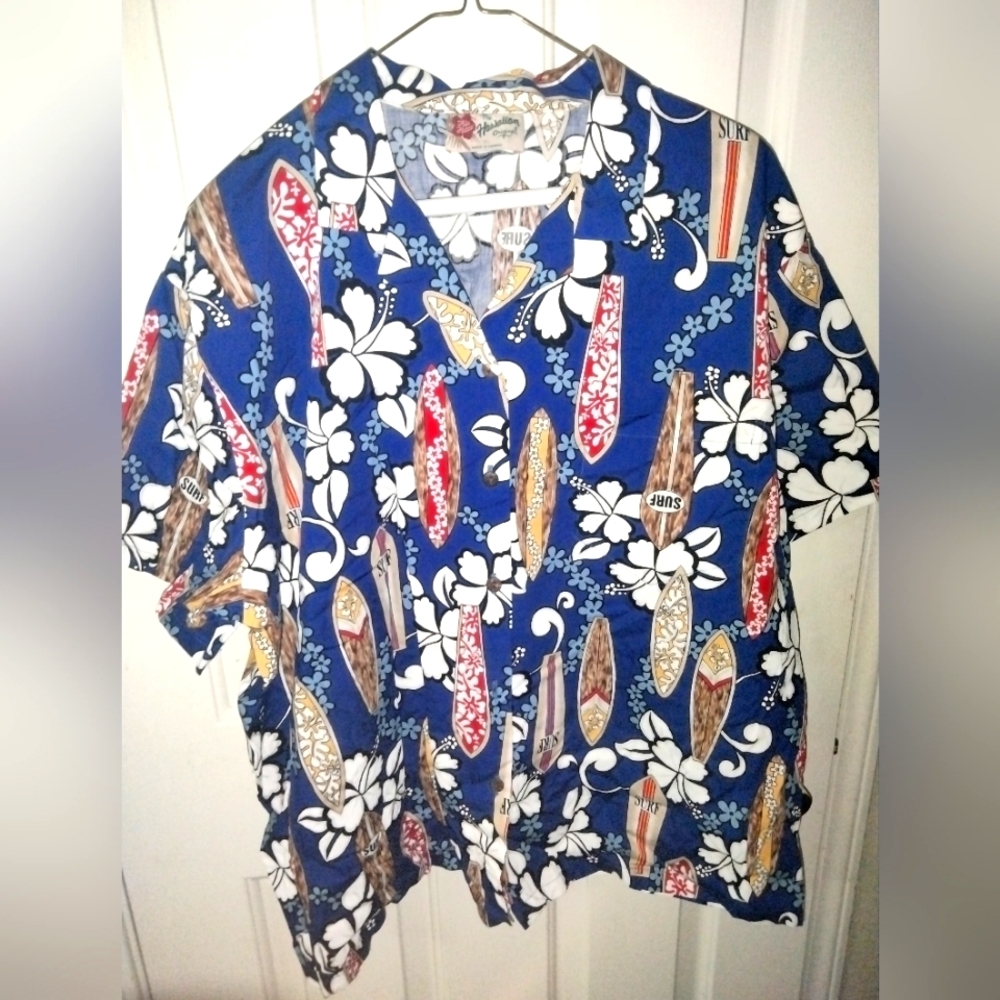 Men Hawaiian original short sleeve shirt XL